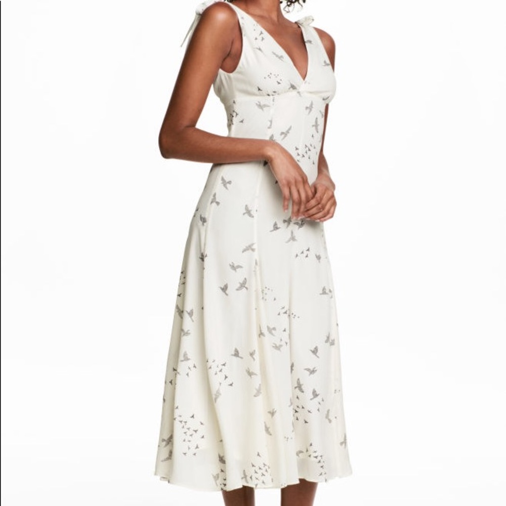 H&M bird maxi dress